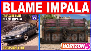 Forza Horizon 5 BLAME IMPALA Treasure Hunt - Treasure Chest Location