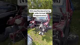 2014 Jeep Cherokee all wiring harness under the hood piece by piece