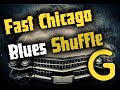 Blues backing track jam  ice b fast chicago blues shuffle  in g