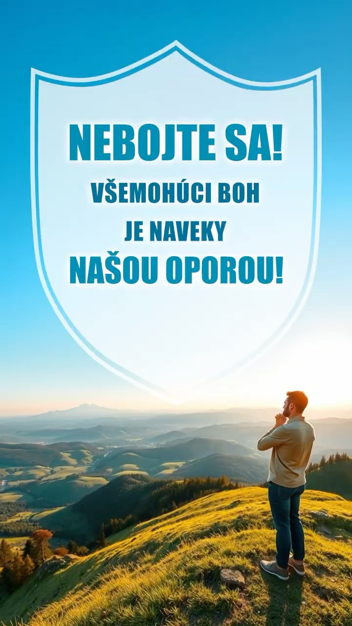 Nebojte sa! Všemohúci Boh je naveky našou oporou!