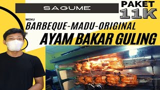 8 porsi Ayam bakar + Mie ayam =Sarapan aja... 