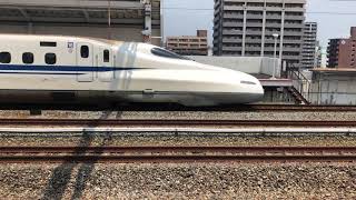 のぞみ18号東京行きN700系 山陽新幹線福山駅発車