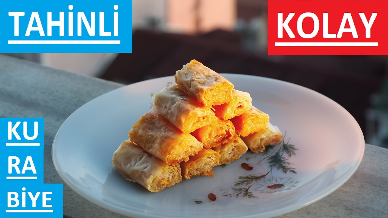 BAKLAVA YUFKASINDAN TAHİNLİ ÇITIR KURABİYE NASIL YAPILIR ? KOLAY