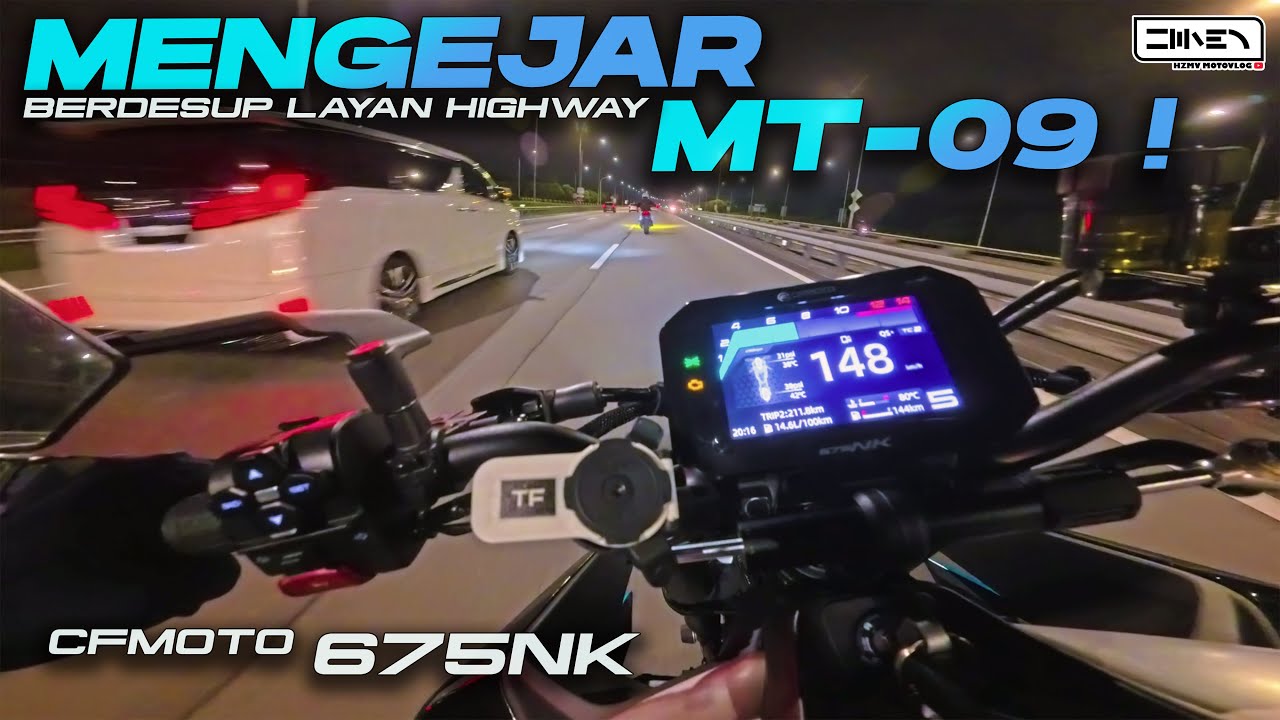 EKZOS TAKDE API 🔥🥲 TAPI BERDESUP LAYAN HIGHWAY ! CFMOTO 675 NK 675SR 2025 Malaysia [4K]