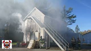 Bangor ME FD New Hire  live Burn Evolution Training At The Bangor Fire Training Center 