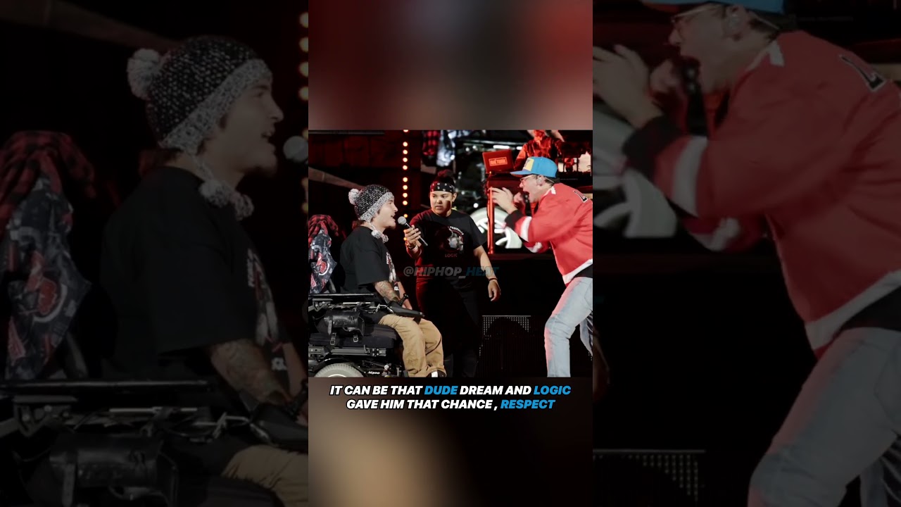 Logic читает рэп на сцене с фанатом! 