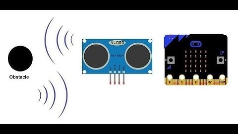 Obstacle detection system using HC-SR04 sensor and Micro:bit