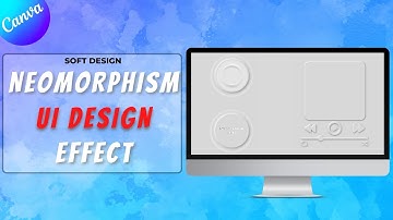How to create Neomorphism effect in canva | Canva Tutorial