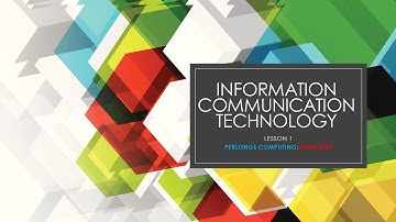 ICT Lesson 1