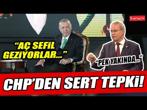 Erdoğan "Aç sefil geziyorlar ama rakı bira almaktan vazgeçmiyorlar" demişti! CHP'den çok sert tepki