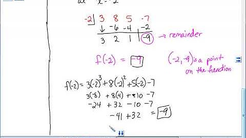Remainder Theorem, Factor Theorem, and Rational root Theorem