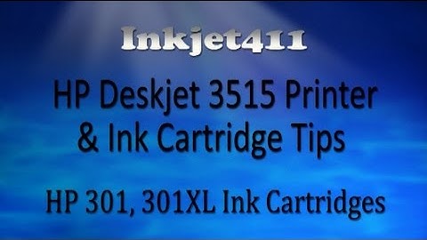 HP Deskjet 3515 Printer Tips (HP 301, 301XL Ink Cartridge)