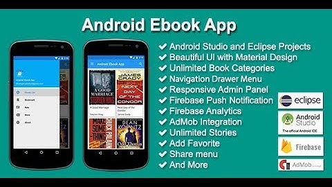 Android Ebook App - Android Studio Project - With Php Admin Panel
