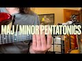 Learn how similar Major & Minor Pentatonics really are guitar lesson. Document links in description