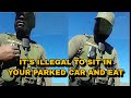 Cop Thinks Eating Lunch In Your Car Is Illegal