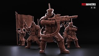 Shock Troops - Command Elite Squad of the Imperial Force. Models for 3D printing.