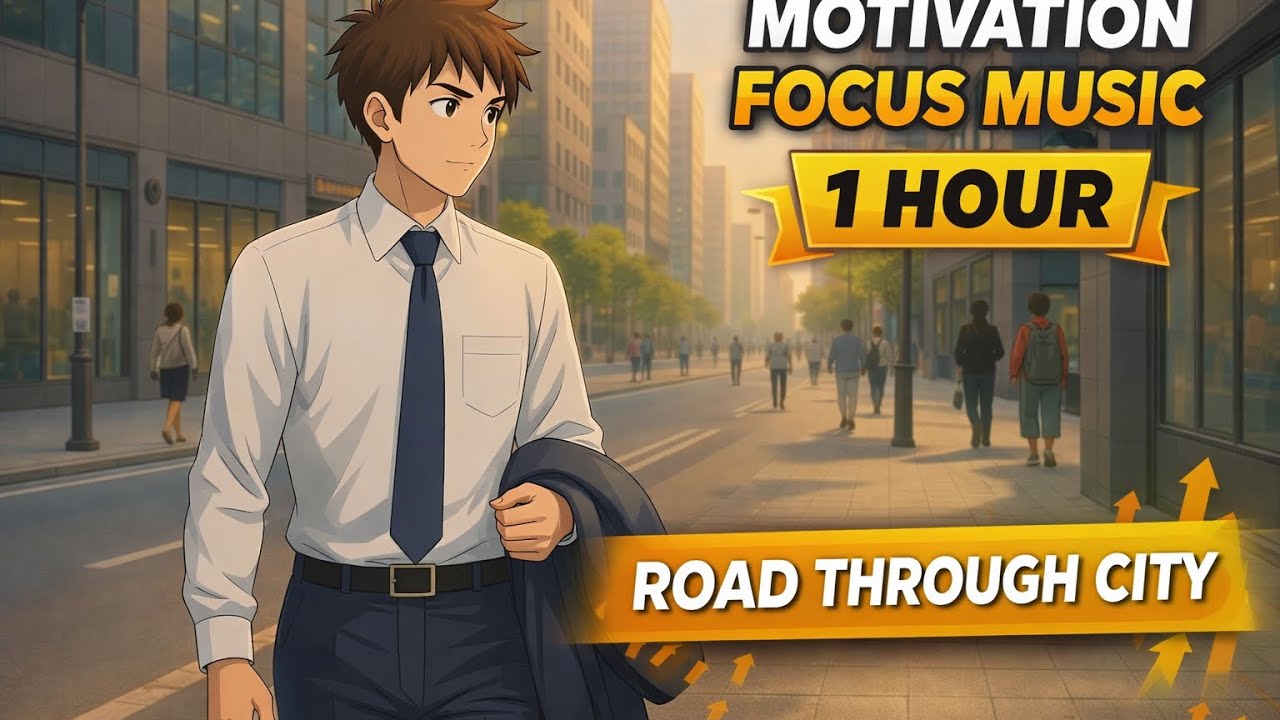 Motivation Focus Music – Road Through City (1 Hour) - From 0 To The Moon