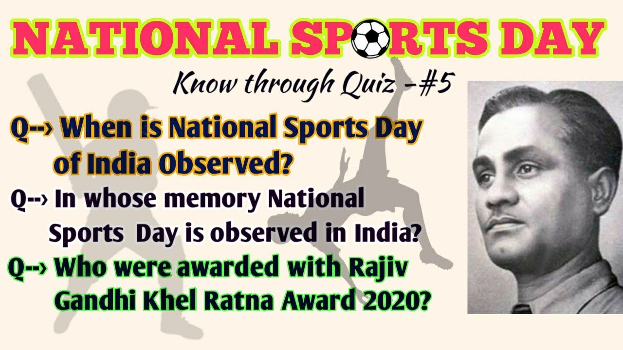 National Sports Day Quiz Know through Quiz 5 YouTube