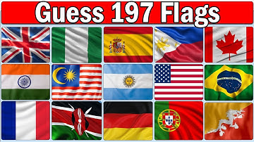 Guess All the 197 Flags in the World || Test your KNOWLEDGE & Stay SMART