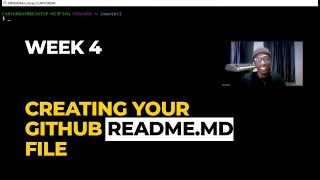 CREATING YOUR GITHUB README.md FILE