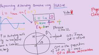 Alternating Current Conceptual Discussion on In Phase What is Phasor