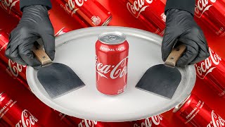 Coca Cola Ice Cream Rolls Oddly Satisfying Tapping & Scratching ASMR | ايس كريم رول كوكا كولا