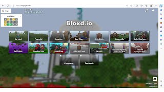 Bloxd.io is an online game featuring Minecraft graphics and various game  modes