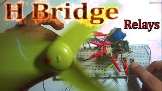H bridge circuit using relays