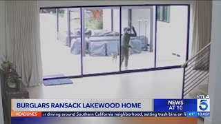 Homeowner witnesses thieves ransack Southern California home on security camera