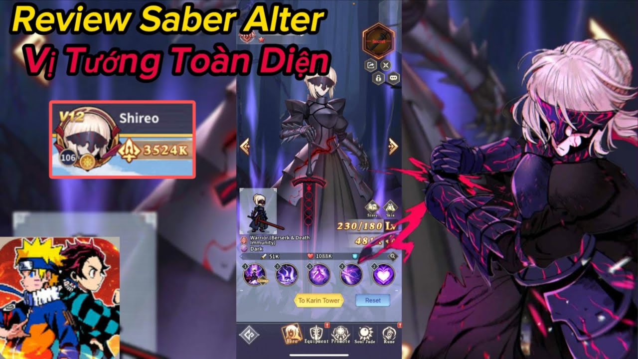 Pixel Warrior Blast/ Pixel Duel : Saber Alter, tướng LTD mạnh, rẻ và chuyên dụng nhất hiện tại