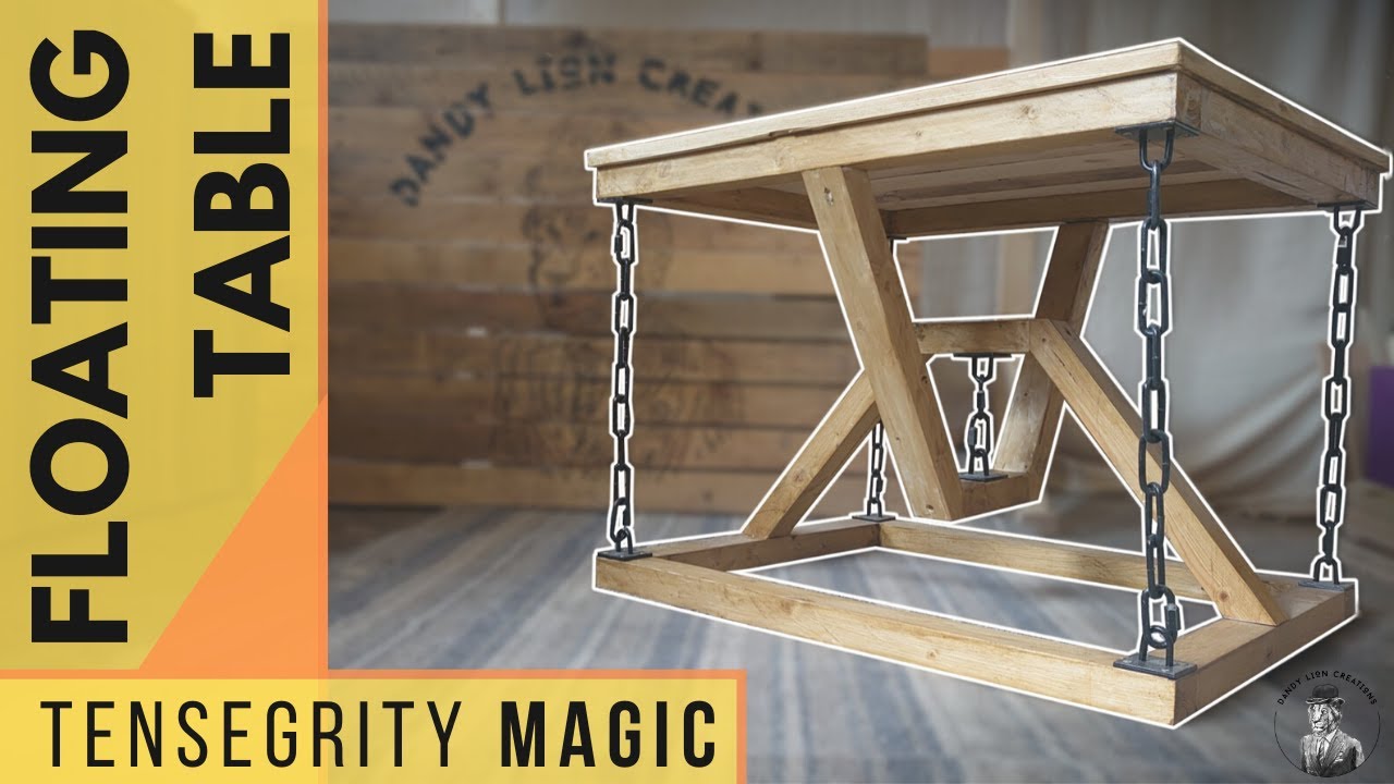 Gravity Defying Floating Table Tensegrity Vs Gravity Youtube Floating Table Diy Wood Projects Furniture Handmade Wood Furniture