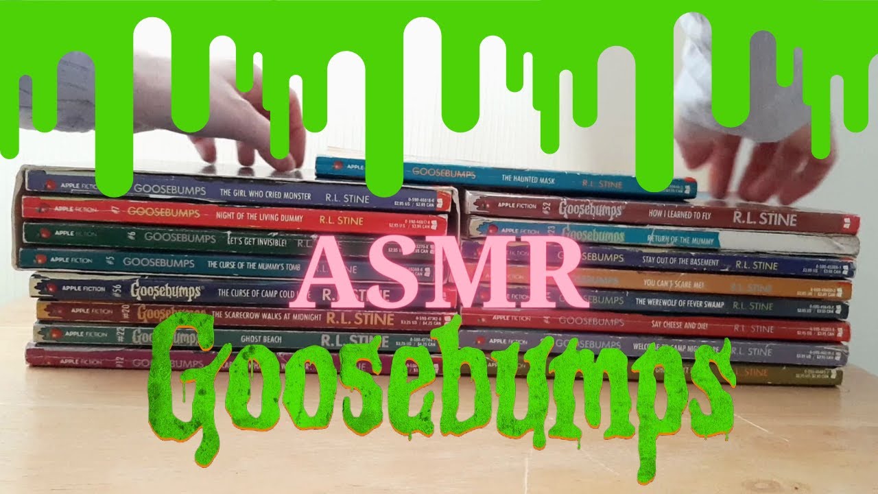 [ASMR] ~Book Sounds~ R. L. Stine's Goosebumps Collection 👻😱
