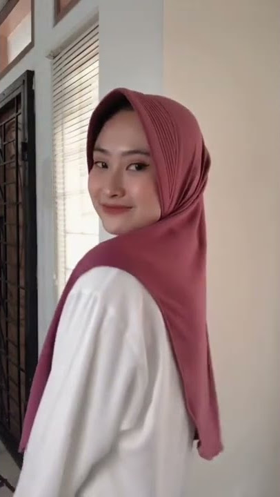 Khimar Jersey Premium Khimar Pinguin Khimar Jersey Jilbab Kerudung Instant #shorts #racunshopee