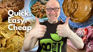 Vegan PlantBased for Beginners: Quick, Easy, and Cheap Recipes | WFPB Vegan Cooking Show