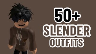 TOP 50  SLENDER OUTFITS ROBLOX | SLENDER ROBLOX OUTFITS | Shinobi Gaming_YT
