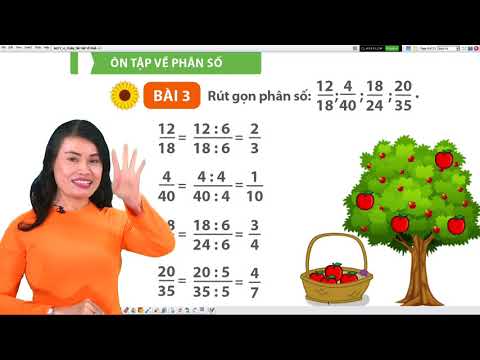 Toán 4 - Ôn tập về phân số (Tuần 33)
