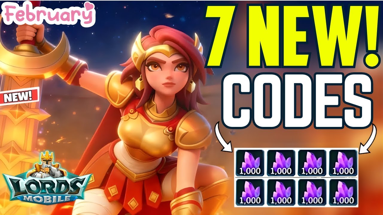⚠️FEBRUARY!⚡UPDATE⚠️LORDS MOBILE REDEEM CODES ️FEBRUARY 2026 - CODE LORDS MOBILE - LORDS MOBILE