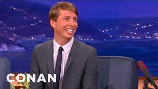 Jack McBrayer's Backyard Is Infested With Crows | CONAN on TBS