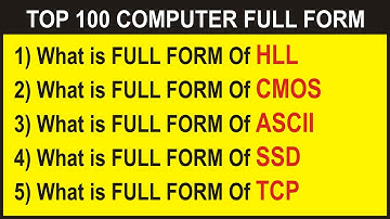 100 Most Commonly used Computer Full Form