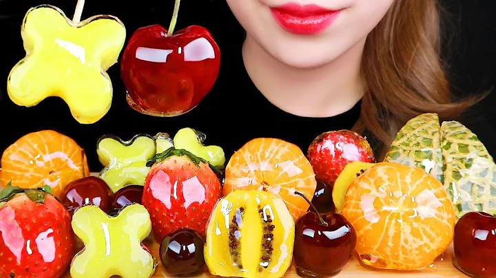 ASMR CANDIED FRUIT  *TANGHULU* EATING SOUNDS MUKBA...