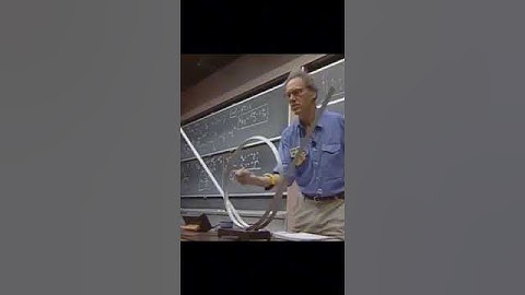 Walter Lewin displays conservation of mechanical energy