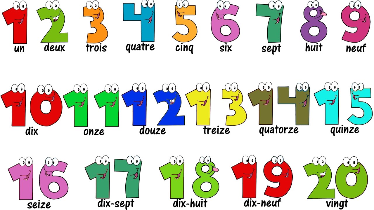 French Lesson   NUMBERS 1 20   Compter jusqu 20   Learn French