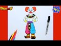 How to Draw Belmod Step by Step | Dragon Ball Super Drawing Tutorial
