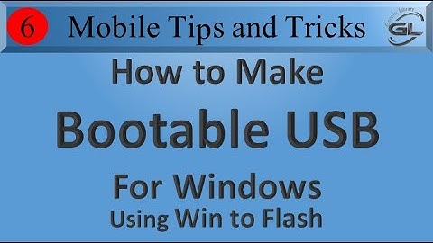 How To Make Bootable USB For Windows By Using WinToFlash | PC Downloads | Generic Library