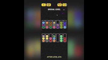 Ball Sort Special Level - Locked Ball (after Level 870)