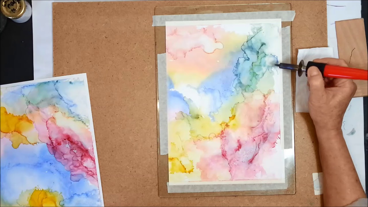 3D Alcohol Ink Art by Melting Yupo. A lot of TIPS! 