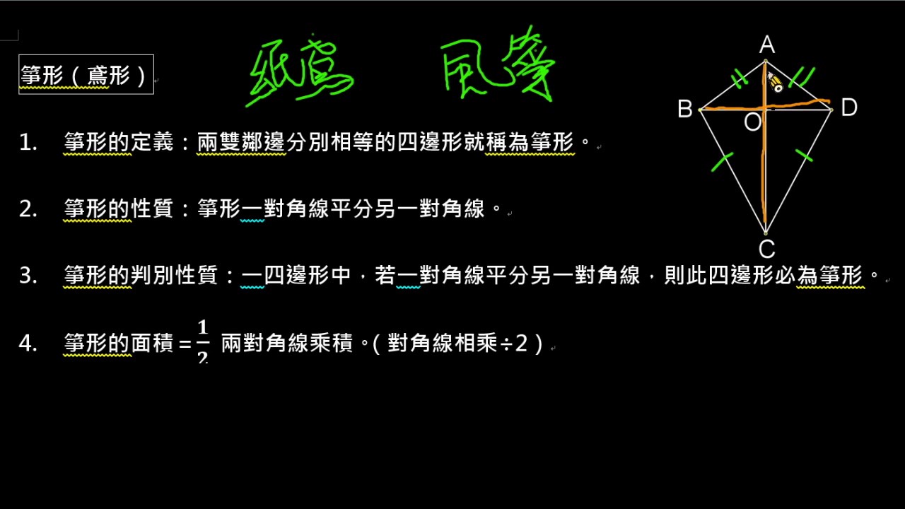 觀念 箏形性質 數學 均一教育平台
