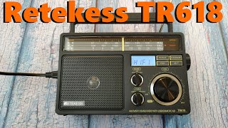 Радиоприемник RETEKESS TR618 FM/AM/SW + MP3 Плеер в Ретро Стиле