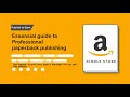 How to publish on Amazon KDP Paperback professionally | How to Get Amazon to print your book