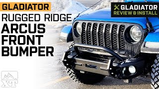 Jeep Gladiator JT Rugged Ridge Arcus Front Bumper with OverRider Hoop Review & Install